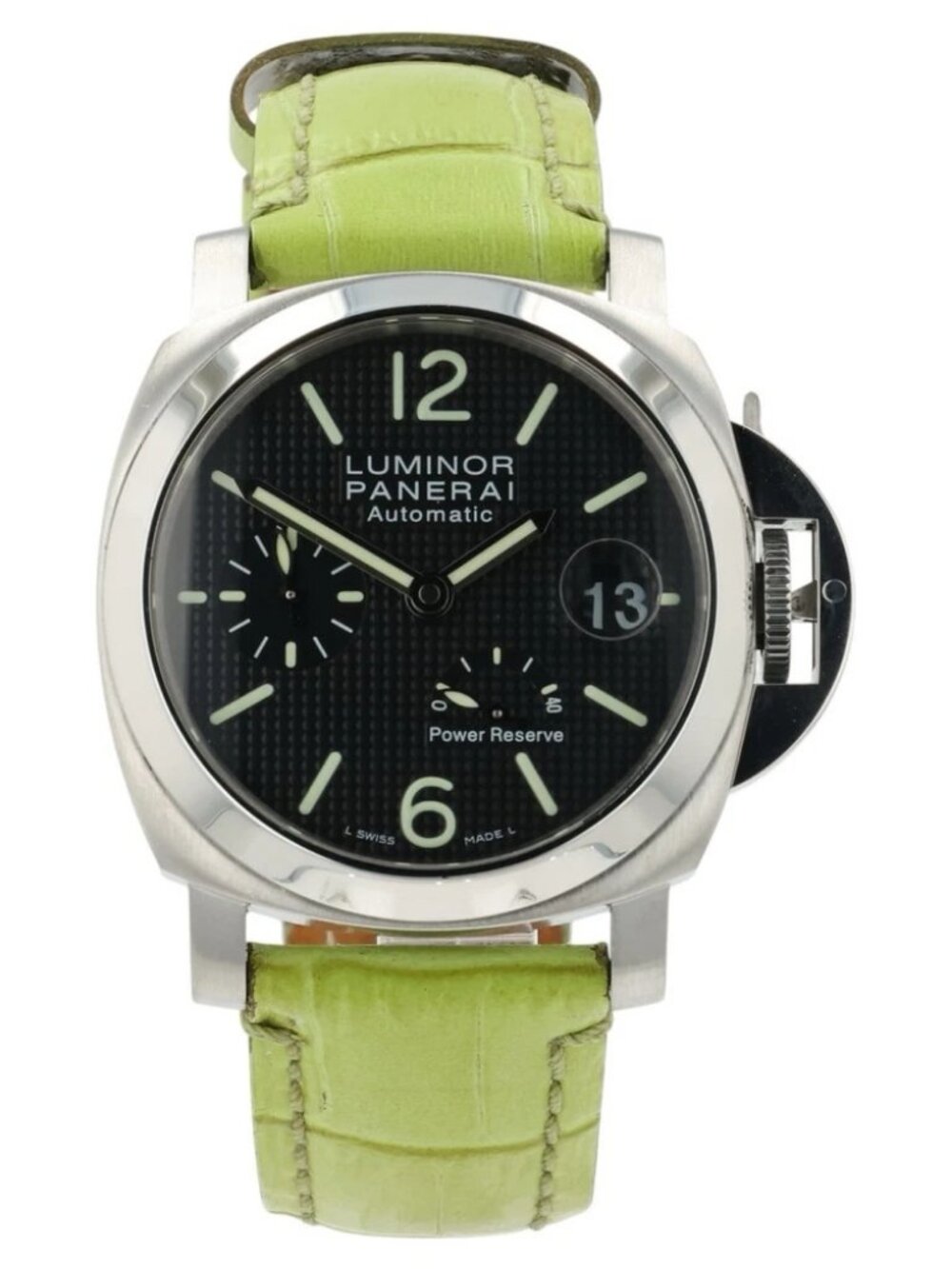 Panerai Luminor Power Reserve Black Dial Steel 40mm Automatic Men’s